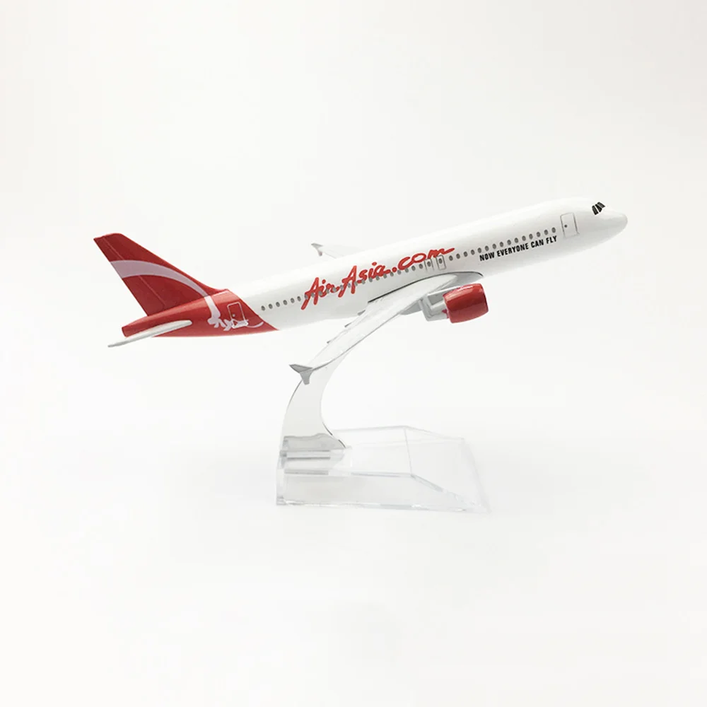 

Модель самолета Airbus A320 Air Aisa из сплава в масштабе 1/400, 16 см, игрушки для детей, подарок для коллекции