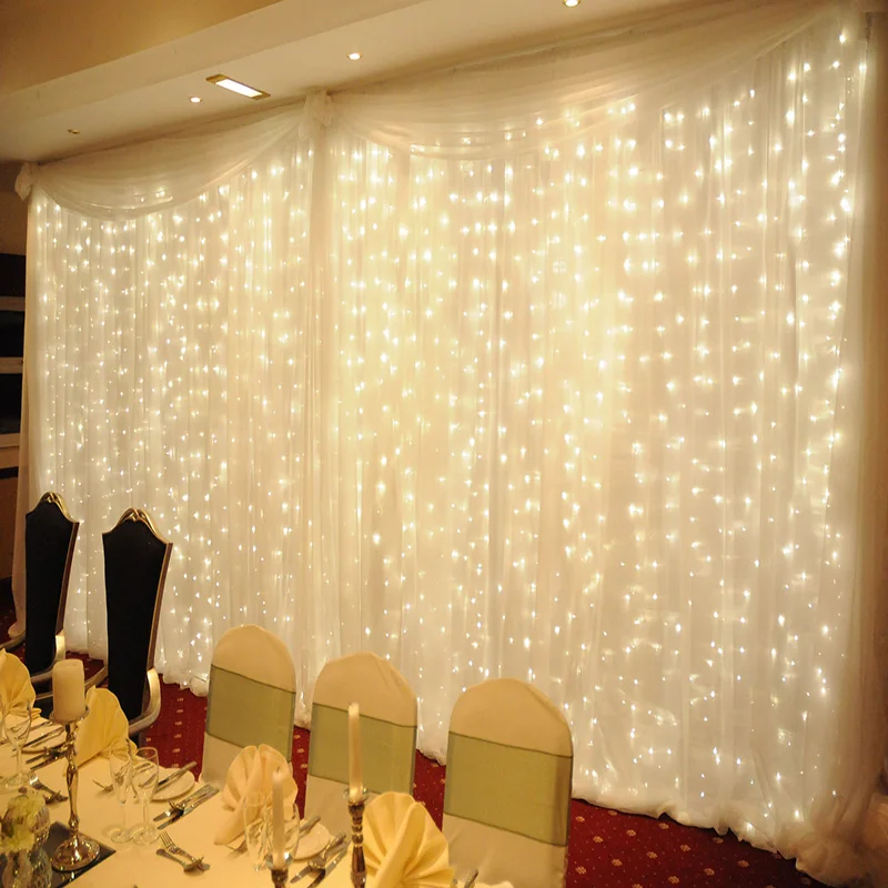 New Year 3M x 3M 300 Led christmas lights outdoor decoration fairy wedding curtain string luces de navidad luci di natale white
New Year 3M x 3M 300 Led christmas lights outdoor decoration fairy wedding curtain string luces de navidad luci di natale white