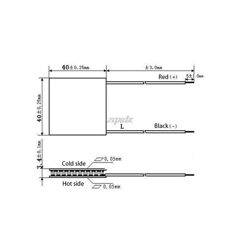 TEC1-12705 40x40mm Heatsink Thermoelectric Cooler Peltier Plate Elemente Module Whosale&Dropship
TEC1-12705 40x40mm Heatsink Thermoelectric Cooler Peltier Plate Elemente Module Whosale&Dropship