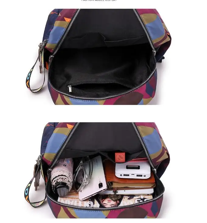 Fashion Female Backpack Waterproof Nylon Camouflage Geometric Color Travel Cute School Shoulder Bag Women Multifuction Bagpack
Fashion Female Backpack Waterproof Nylon Camouflage Geometric Color Travel Cute School Shoulder Bag Women Multifuction Bagpack