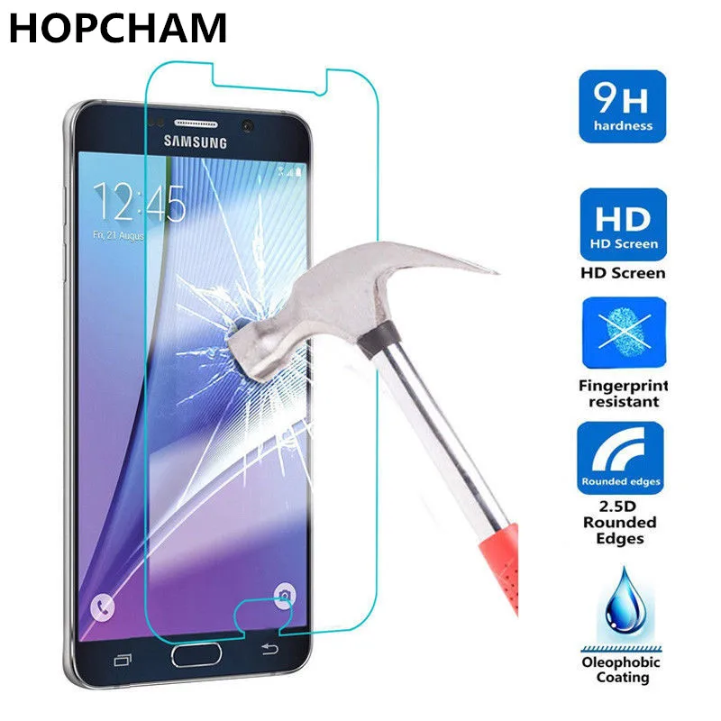 Закаленное стекло для SAMSUNG Galaxy A3 A5 A7 2015 2016 2017 защитная пленка 9H на экран A300 A310 A320 A500