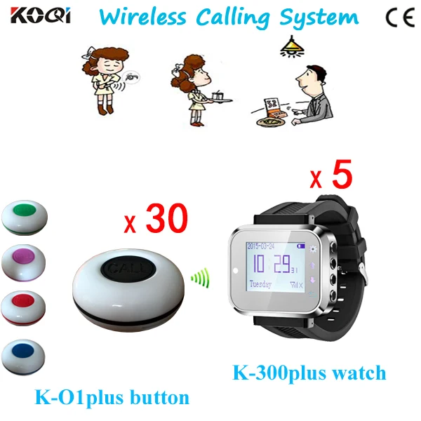 Wireless Waiter Call System Casino Watch Caller Small Wireless Buzzer (5 Wrist Watch 30 Call Button)
Wireless Waiter Call System Casino Watch Caller Small Wireless Buzzer (5 Wrist Watch 30 Call Button)