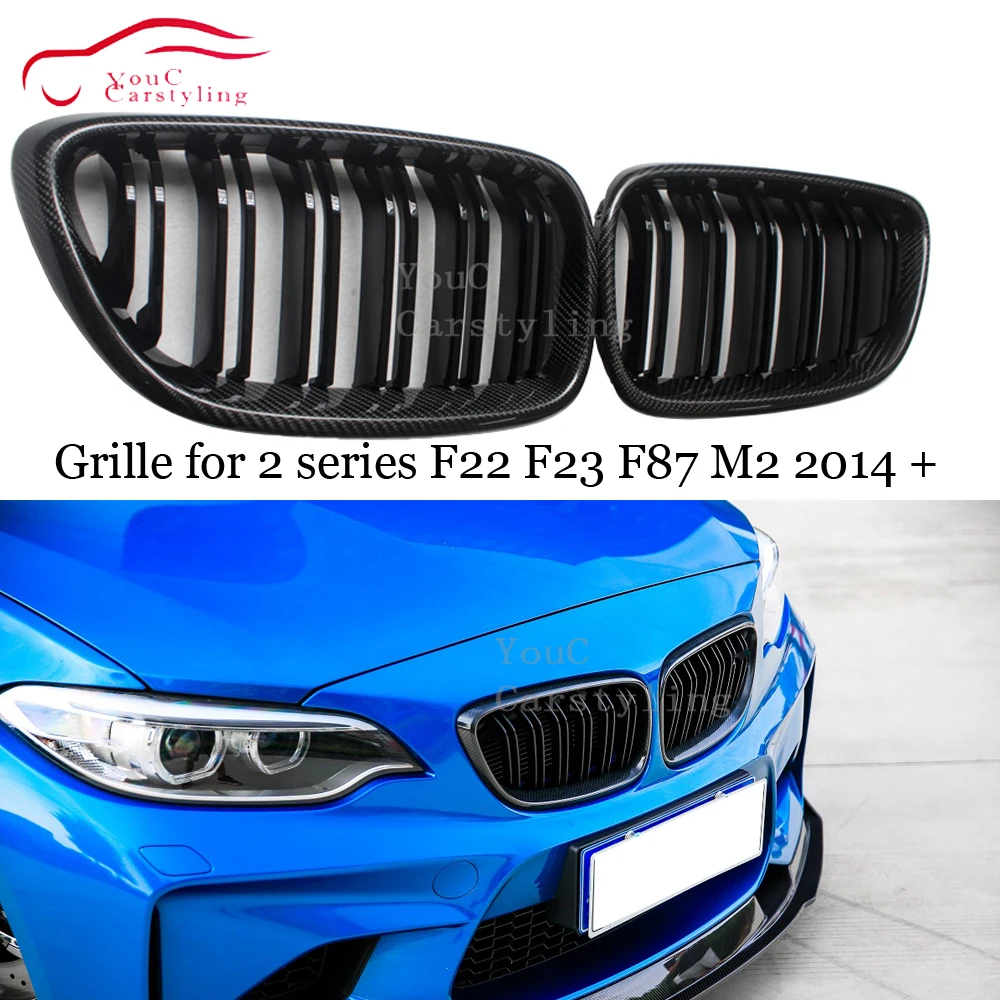 F22 ABS Carbon Fiber Front Bumper Grille for BMW 2 series F22 F23 F87 M2 220i 228i M235i M240i 2014 + Black Gloss M Color Grill
F22 ABS Carbon Fiber Front Bumper Grille for BMW 2 series F22 F23 F87 M2 220i 228i M235i M240i 2014 + Black Gloss M Color Grill