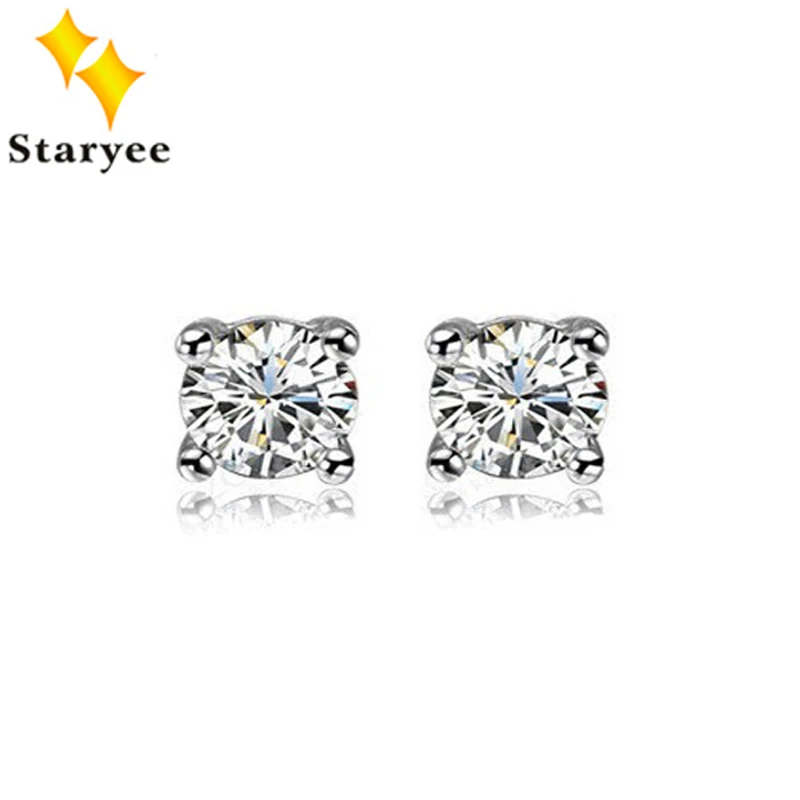 Moissanite Elegant Stud Earrings For Women Classic 4 Claws Real 14K Solid White Gold One Carat Pair VS D E F Charles Colvard
Moissanite Elegant Stud Earrings For Women Classic 4 Claws Real 14K Solid White Gold One Carat Pair VS D E F Charles Colvard