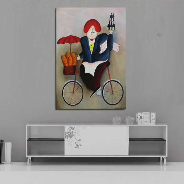 New Handpainted Lively Art AbstractDriving Skillful Cook Oil Paintings on Canvas Abstract Wall Sticks for Home Decor
New Handpainted Lively Art AbstractDriving Skillful Cook Oil Paintings on Canvas Abstract Wall Sticks for Home Decor