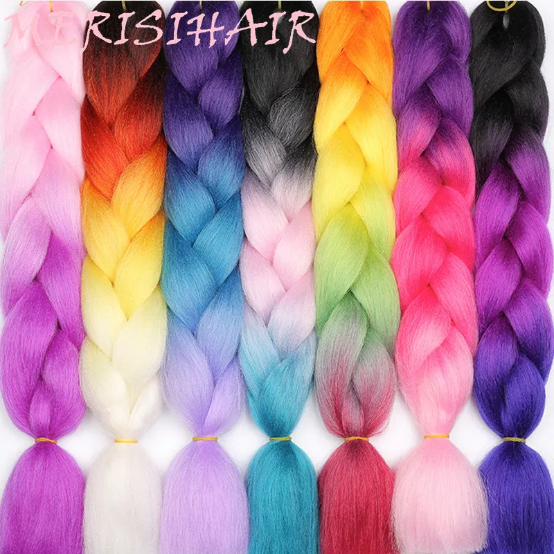 MERISIHAIR Ombre 24inch 88Colors Available Synthetic Crochet In Hair Extensions Jumbo Braids Hairstyles
MERISIHAIR Ombre 24inch 88Colors Available Synthetic Crochet In Hair Extensions Jumbo Braids Hairstyles