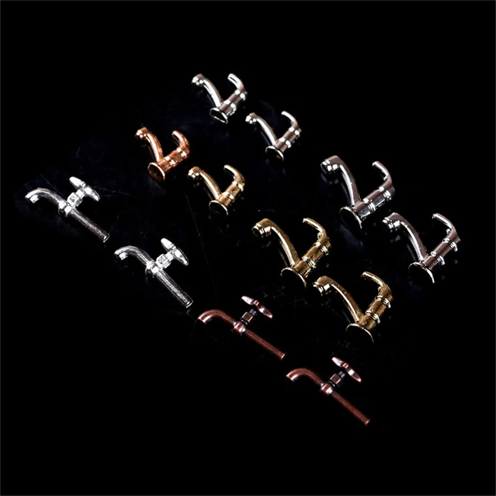 2PCS 6Styles 1:12 Miniature Metal Water Tap Faucet Dollhouse Miniature Faucet Dollhouse Bathroom Accessories
2PCS 6Styles 1:12 Miniature Metal Water Tap Faucet Dollhouse Miniature Faucet Dollhouse Bathroom Accessories