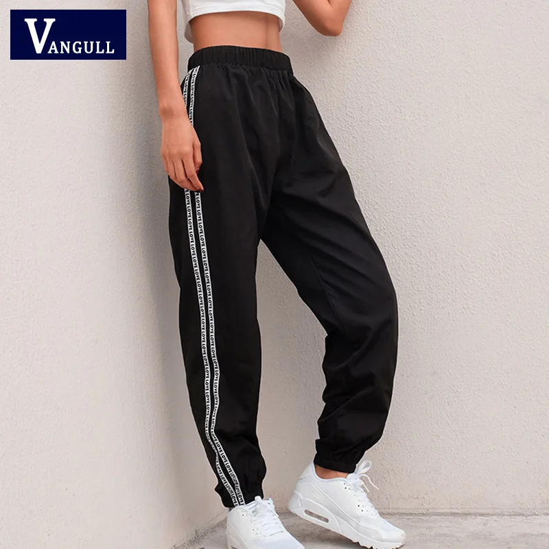 Vangull Side Stripe Letter Women Sweatpants Spring Autumn Casual Stretch High Waist Street wear Cargo Jogger Harem Pants
Vangull Side Stripe Letter Women Sweatpants Spring Autumn Casual Stretch High Waist Street wear Cargo Jogger Harem Pants