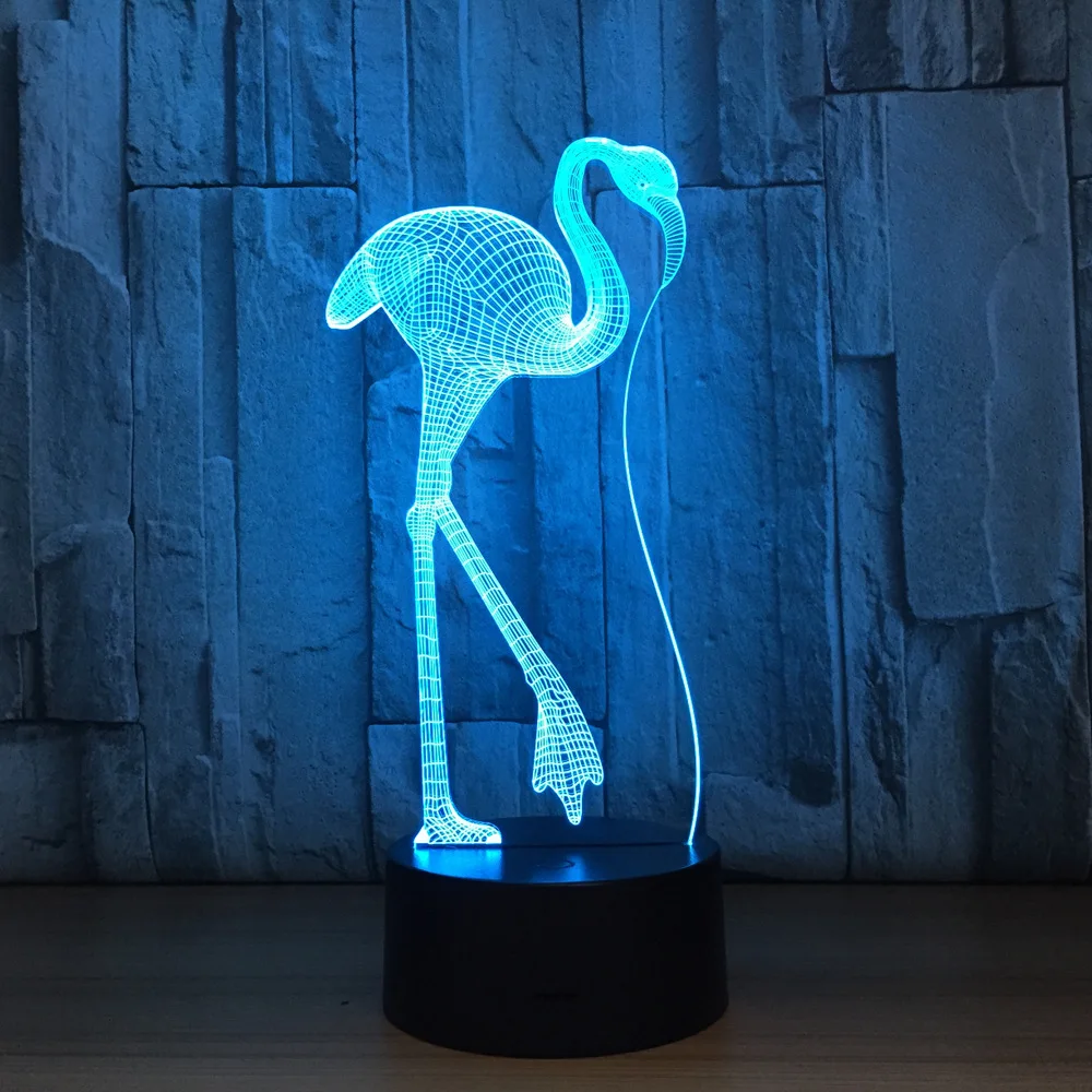 Flamingos 3D Illusion Night Light 7 Color Change Led Animal Table Lamp Home Decor For Children Toy Gift
Flamingos 3D Illusion Night Light 7 Color Change Led Animal Table Lamp Home Decor For Children Toy Gift