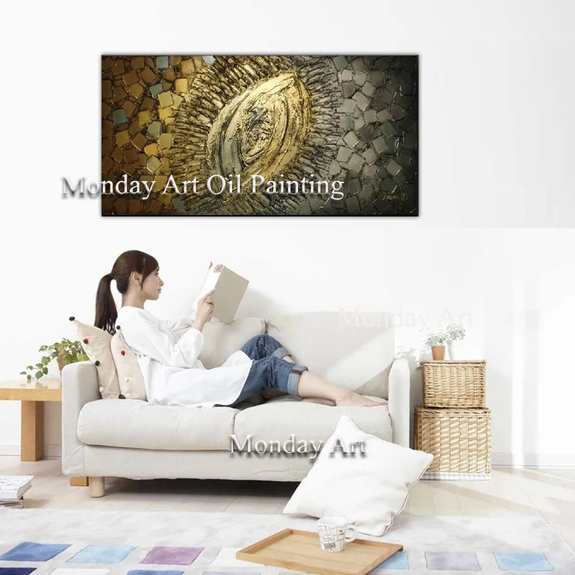 Large Hand Painted Palette Knife Gold Eye Oil Painting Canvas Modern Abstract Wall Art Picture For Living Room Home Decoration
Large Hand Painted Palette Knife Gold Eye Oil Painting Canvas Modern Abstract Wall Art Picture For Living Room Home Decoration