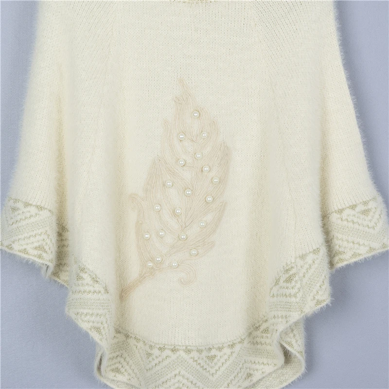 New winter elegant embroidery peal leaf bat wing sleeve pullover lady cloak women sweater
New winter elegant embroidery peal leaf bat wing sleeve pullover lady cloak women sweater