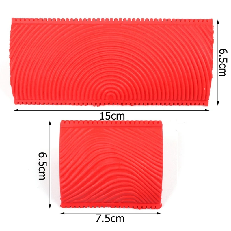 2PCS Chinese Style Wall Paint Cogging Round Hole Wood Grain Wall Treatments Painting Supplies