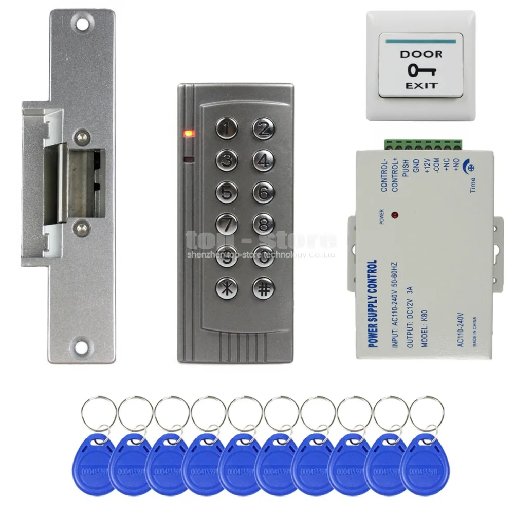 DIYSECUR RFID 125 кГц считывающая клавиатура система контроля доступа комплект