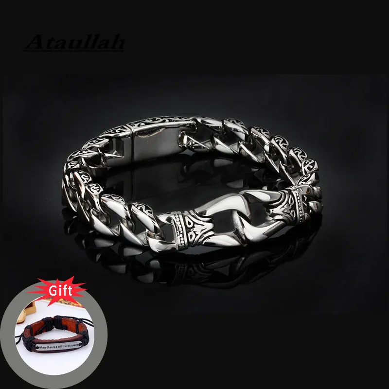 Attaullah Stainless Steel Totem Bracelet Domineering Vintage Exquisite Mirror Polished Bracelet Silver Color Bangles BW029
Attaullah Stainless Steel Totem Bracelet Domineering Vintage Exquisite Mirror Polished Bracelet Silver Color Bangles BW029