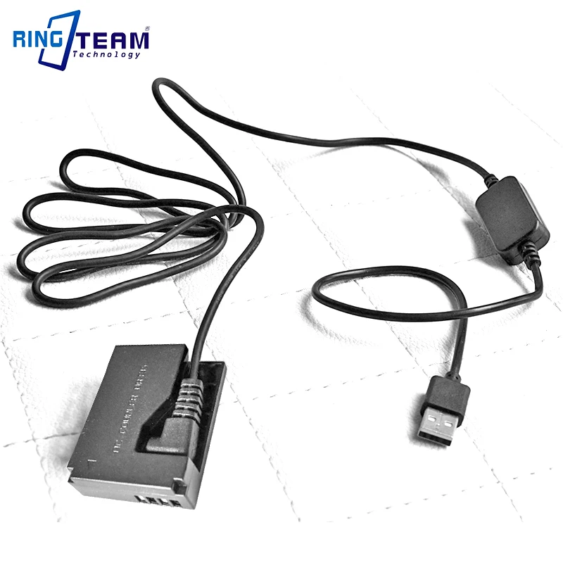 

5V 2A-3A CA-PS700 USB Power Cables + LP-E12 ACK-E15 DR-E15 Battery DC Coupler for Canon EOS Rebel SL1 100D Digital Camera