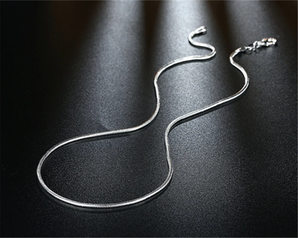 10 PCS wholesale 925 sterling silver necklace 2 mm thick 16-24 inches contracted fashion bone sterling silver snake chain
10 PCS wholesale 925 sterling silver necklace 2 mm thick 16-24 inches contracted fashion bone sterling silver snake chain
