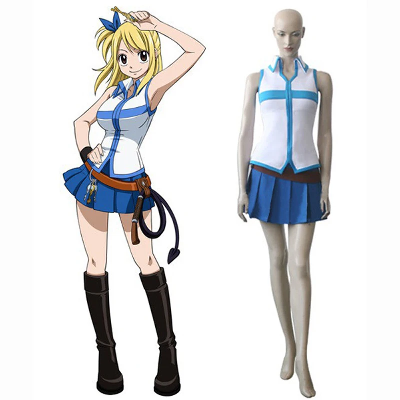 Anime Fairy Tail Lucy Heartfilia Cosplay Uniform Suit Dress Women Girl's Halloween Costumes
Anime Fairy Tail Lucy Heartfilia Cosplay Uniform Suit Dress Women Girl's Halloween Costumes