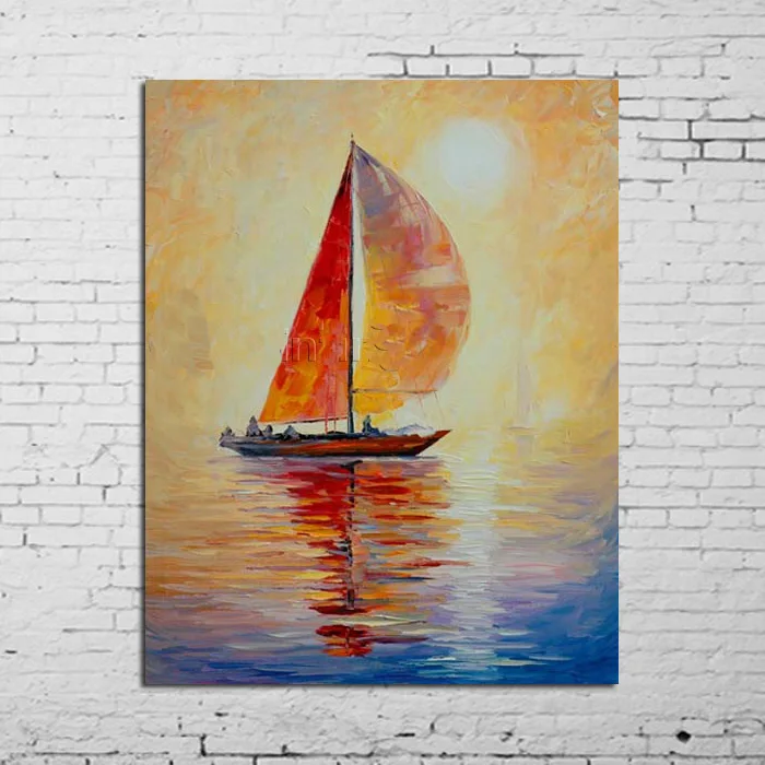 Free Shipping Modern Abstract Wall Painting Bright Sun Sailing Scenery Home Decorative Art Hand Painted Oil Painting Not Framed
Free Shipping Modern Abstract Wall Painting Bright Sun Sailing Scenery Home Decorative Art Hand Painted Oil Painting Not Framed