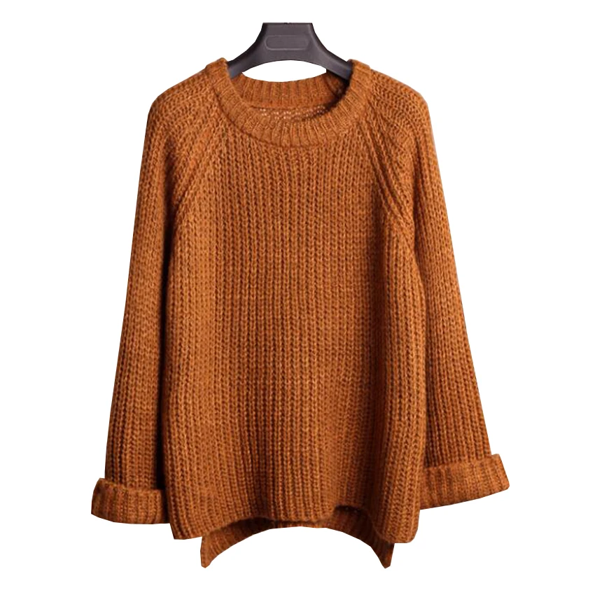 Autumn Winter Women Sweater New Warm Thick Knitted Pullovers Female Casual Loose Basic Sweaters long Sleeve Knitwear Tops AB471
Autumn Winter Women Sweater New Warm Thick Knitted Pullovers Female Casual Loose Basic Sweaters long Sleeve Knitwear Tops AB471