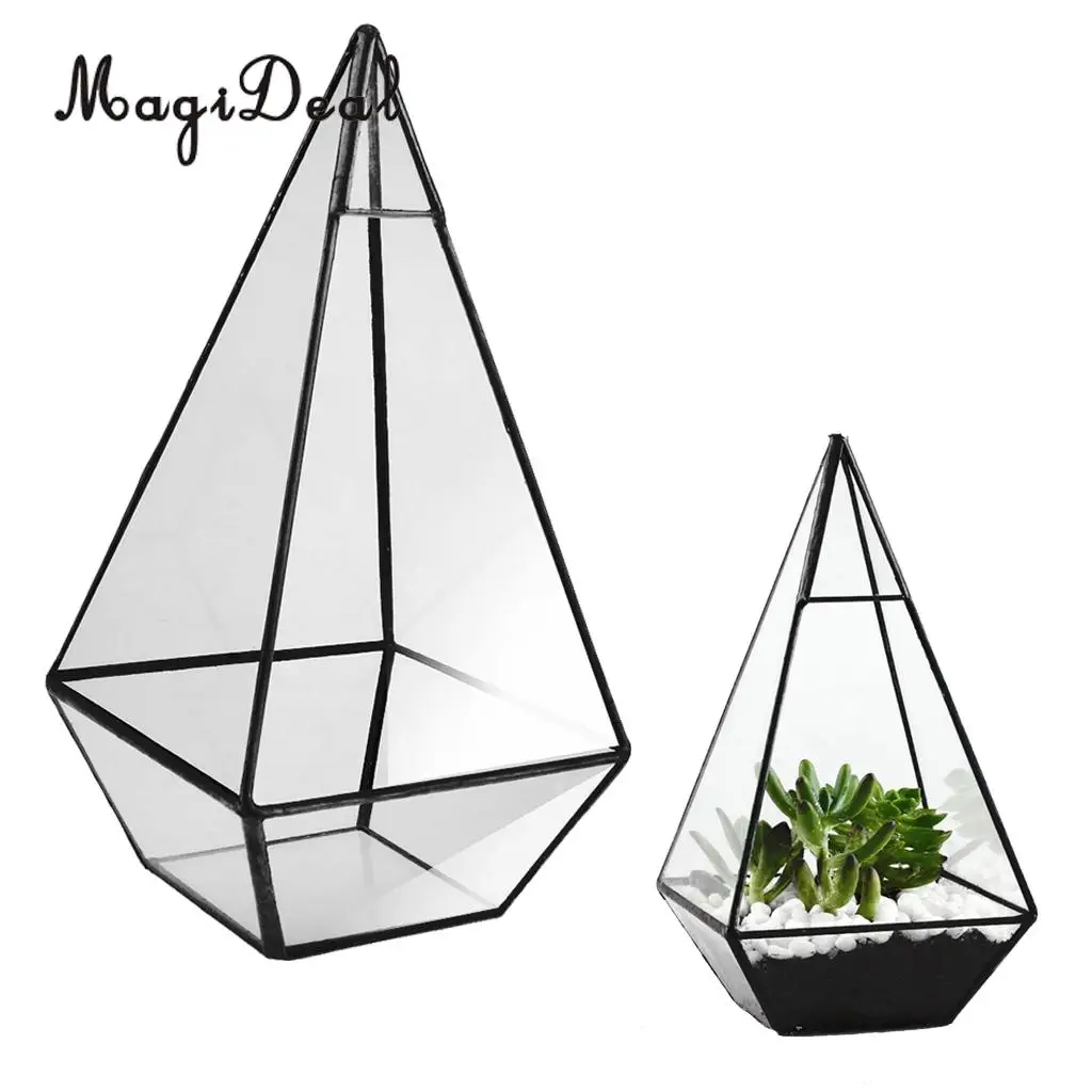 MagiDeal Glass Geometric Terrarium Box Pot Tabletop Succulent Planter Black 12 x 12 x 24cm
MagiDeal Glass Geometric Terrarium Box Pot Tabletop Succulent Planter Black 12 x 12 x 24cm