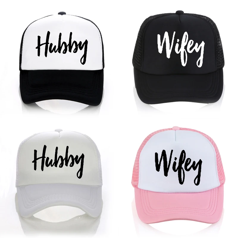 Hubby and Wifey Couple hat hubby & wifey Matching Baseball Caps summer fashion letter Mesh Trucker cap Bone
Hubby and Wifey Couple hat hubby & wifey Matching Baseball Caps summer fashion letter Mesh Trucker cap Bone