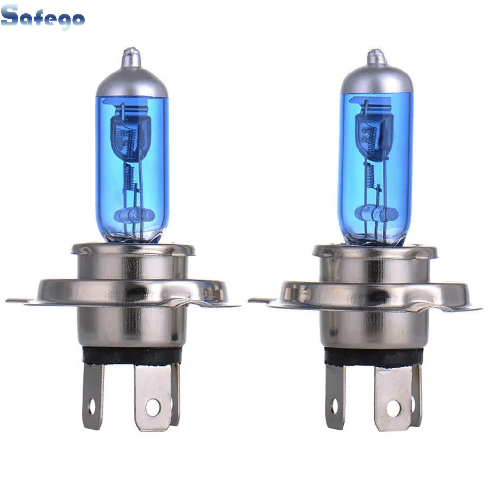 2 шт. 9003/H4 Ксеноновые галогенные лампы авто фар белый 12V 100 W/90 Вт галогенная h4 4300k 100w|h4 xenon bulb|h4 6000kh4 |