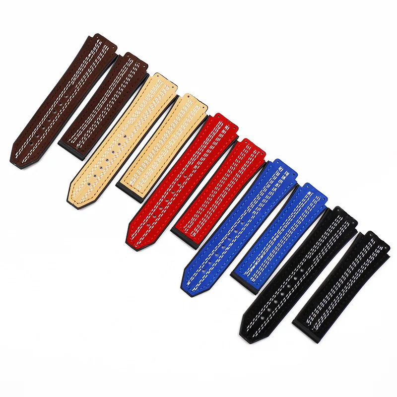 Rubber strap men's watch accessories leather strap female buckle for HUBLOT big explosion series 19mmx25mm waterproof bracelet
Rubber strap men's watch accessories leather strap female buckle for HUBLOT big explosion series 19mmx25mm waterproof bracelet