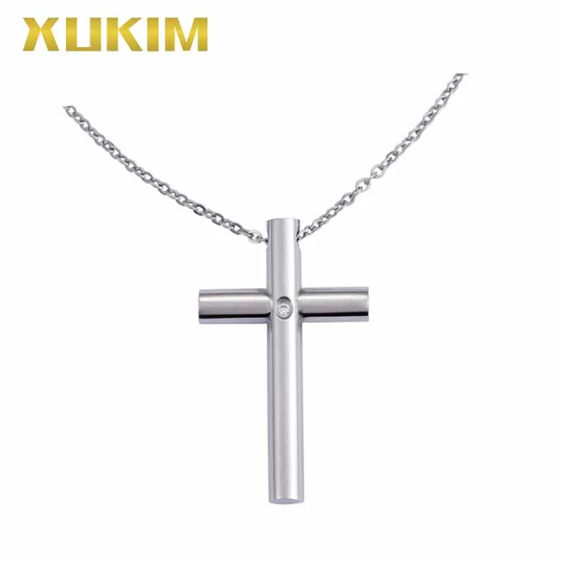 RP112-S Xukim Fashion Jewelry CZ Stone Cross Stainless steel Religion Pendant Necklace
RP112-S Xukim Fashion Jewelry CZ Stone Cross Stainless steel Religion Pendant Necklace