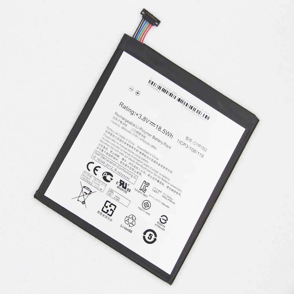 Аккумулятор 2 шт./лот C11P1502 для ASUS ZenPad10 Z300C Z300M Z300CG Z300CL P023 P01T 10 1 4890 мАч | Мобильные