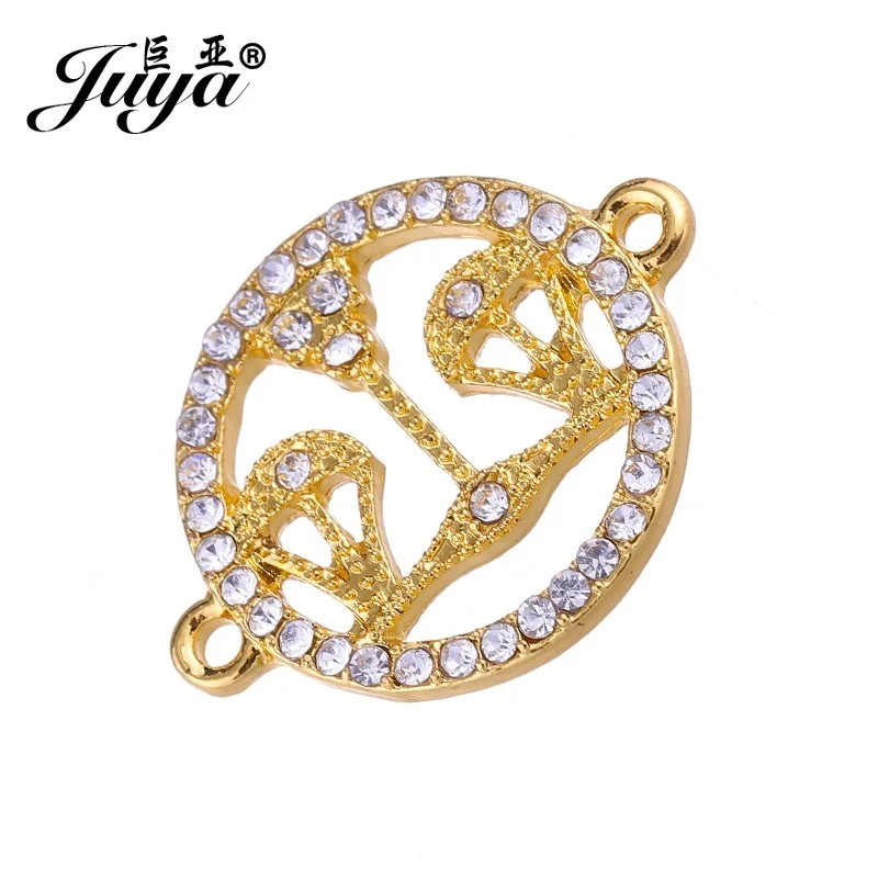 JUYA High Quality Muslim Islam Allah Connector with Zircon Rhinestone 20mm 5pcs Golden Round Pendant for Jewelry Making CR0018
JUYA High Quality Muslim Islam Allah Connector with Zircon Rhinestone 20mm 5pcs Golden Round Pendant for Jewelry Making CR0018