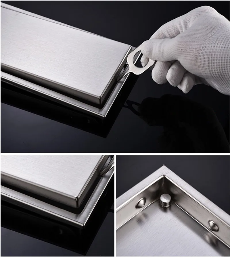 Free shipping Biggers big flow 30x11cm 304 stainless steel bathroom floor drain Invisible shower drains water waste 
Free shipping Biggers big flow 30x11cm 304 stainless steel bathroom floor drain Invisible shower drains water waste
