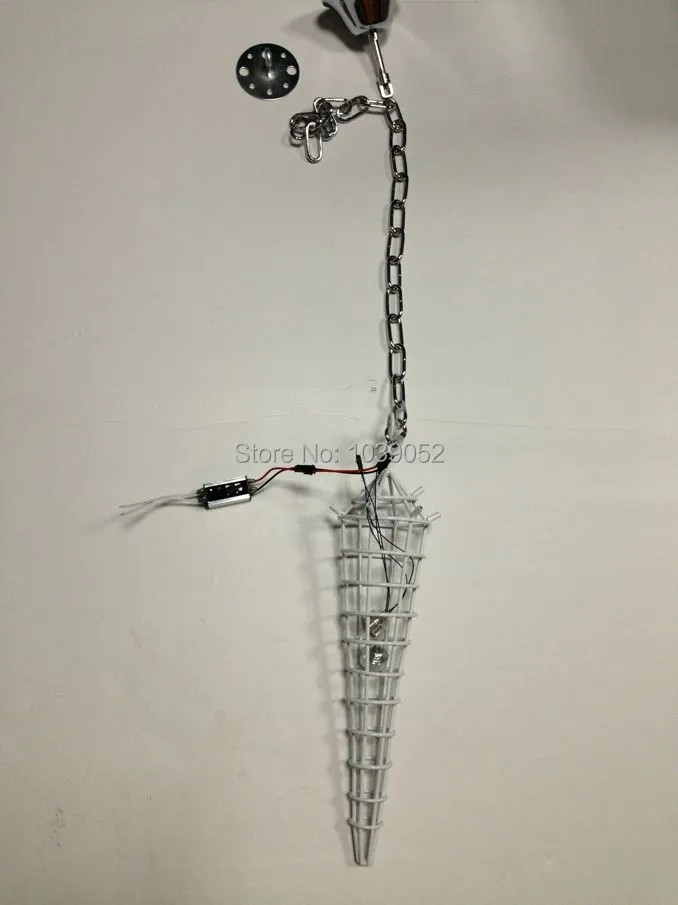 Majestic Lighting Mouth Blown Glass Chain Hanging Chandelier