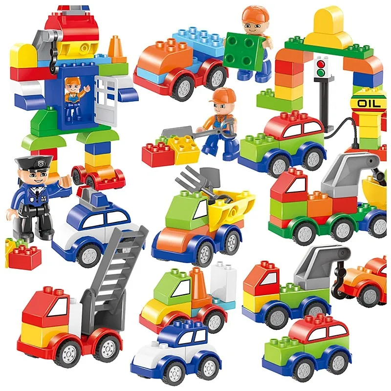 Big Bricks Building Blocks Toy Fire Truck Robot Engineering Car Children Gift For Kids Toys Compatible Block
Big Bricks Building Blocks Toy Fire Truck Robot Engineering Car Children Gift For Kids Toys Compatible Block