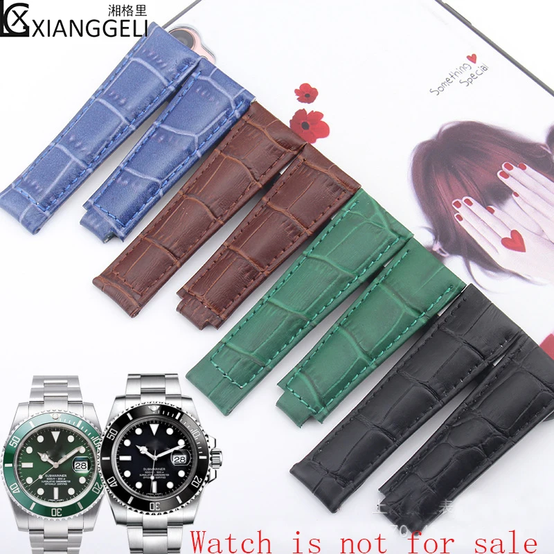 Watch accessories leather strap for black green blue water ghost yacht watch belt men's waterproof outdoor sports leather 20mm
Watch accessories leather strap for black green blue water ghost yacht watch belt men's waterproof outdoor sports leather 20mm
