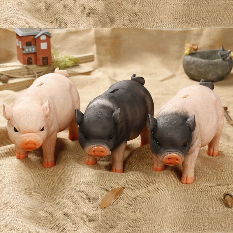 High-capacity three-color super cute piggy piggy bank piggy bank resin crafts home decoration
High-capacity three-color super cute piggy piggy bank piggy bank resin crafts home decoration