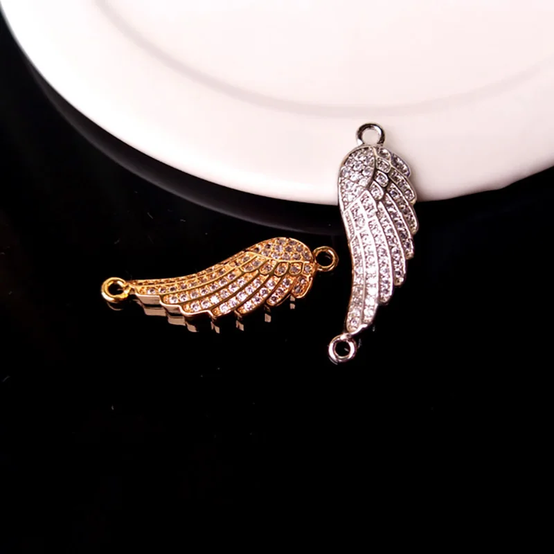 10 Pieces CZ crystal Wing Double Bails Charm CZ zircon Micro pave Connector Jewelry Finding DIY Bracelet necklace making C143
10 Pieces CZ crystal Wing Double Bails Charm CZ zircon Micro pave Connector Jewelry Finding DIY Bracelet necklace making C143