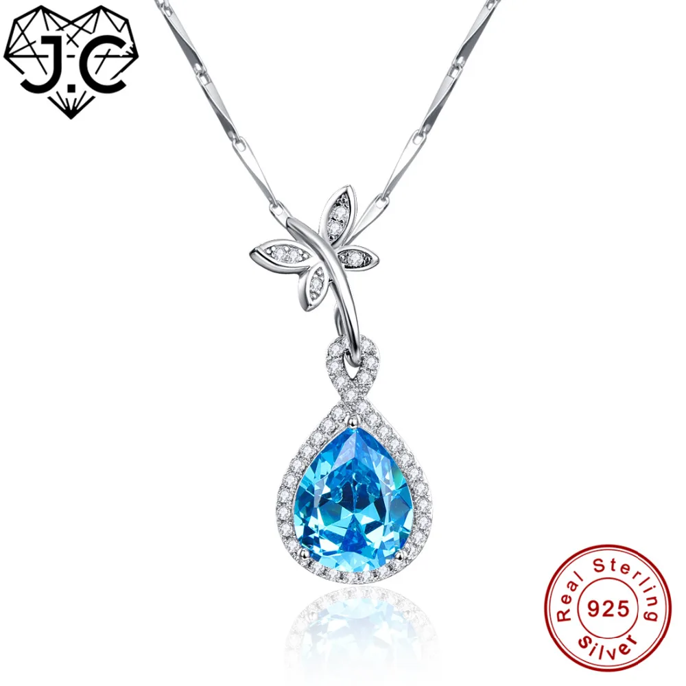 J.C Women Spessartine Garnet Blue Topaz Solid Real 100% 925 Sterling Silver Necklace Fine Jewelry Lady's Brilliant Pendant
J.C Women Spessartine Garnet Blue Topaz Solid Real 100% 925 Sterling Silver Necklace Fine Jewelry Lady's Brilliant Pendant