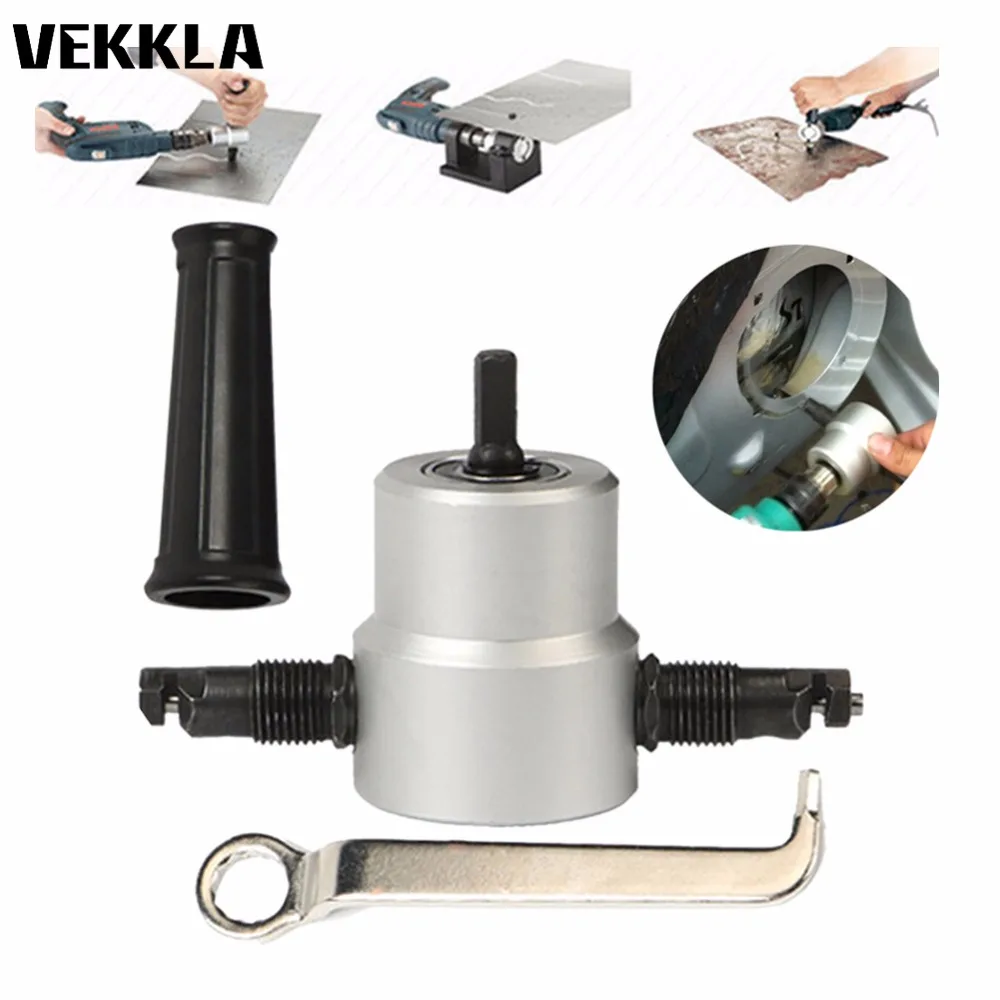 Double Cutting Double Head Sheet Nibbler Saw Cutter Drill Attachment Free Cut Tool Adjustable Drill Attachment Power Tool Kit
Double Cutting Double Head Sheet Nibbler Saw Cutter Drill Attachment Free Cut Tool Adjustable Drill Attachment Power Tool Kit