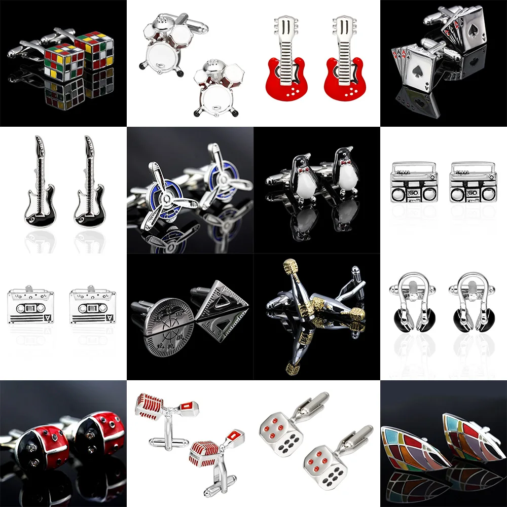 Memolissa Classic Cufflinks 18 Style Animal/Rubik's Cube/Sail/Scorpion/Poker/Headphones Exquisite Jewelry Christmas Gift
Memolissa Classic Cufflinks 18 Style Animal/Rubik's Cube/Sail/Scorpion/Poker/Headphones Exquisite Jewelry Christmas Gift