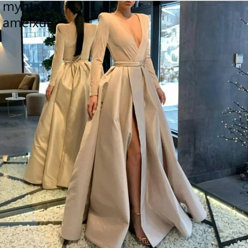 Hot New Arrival Long Sleeve Plus Size Evening Dress 2021 Ivory Dubai Arabic Formal Party Abendkleider Sexy Dresses Hi Low Dress
Hot New Arrival Long Sleeve Plus Size Evening Dress 2021 Ivory Dubai Arabic Formal Party Abendkleider Sexy Dresses Hi Low Dress
