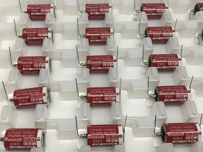 4pcs/lot New Original Maxell ER3 3.6V 1100MAH Horned PLC Battery Lithium Thionyl Chloride Batteries Made in Japan
4pcs/lot New Original Maxell ER3 3.6V 1100MAH Horned PLC Battery Lithium Thionyl Chloride Batteries Made in Japan