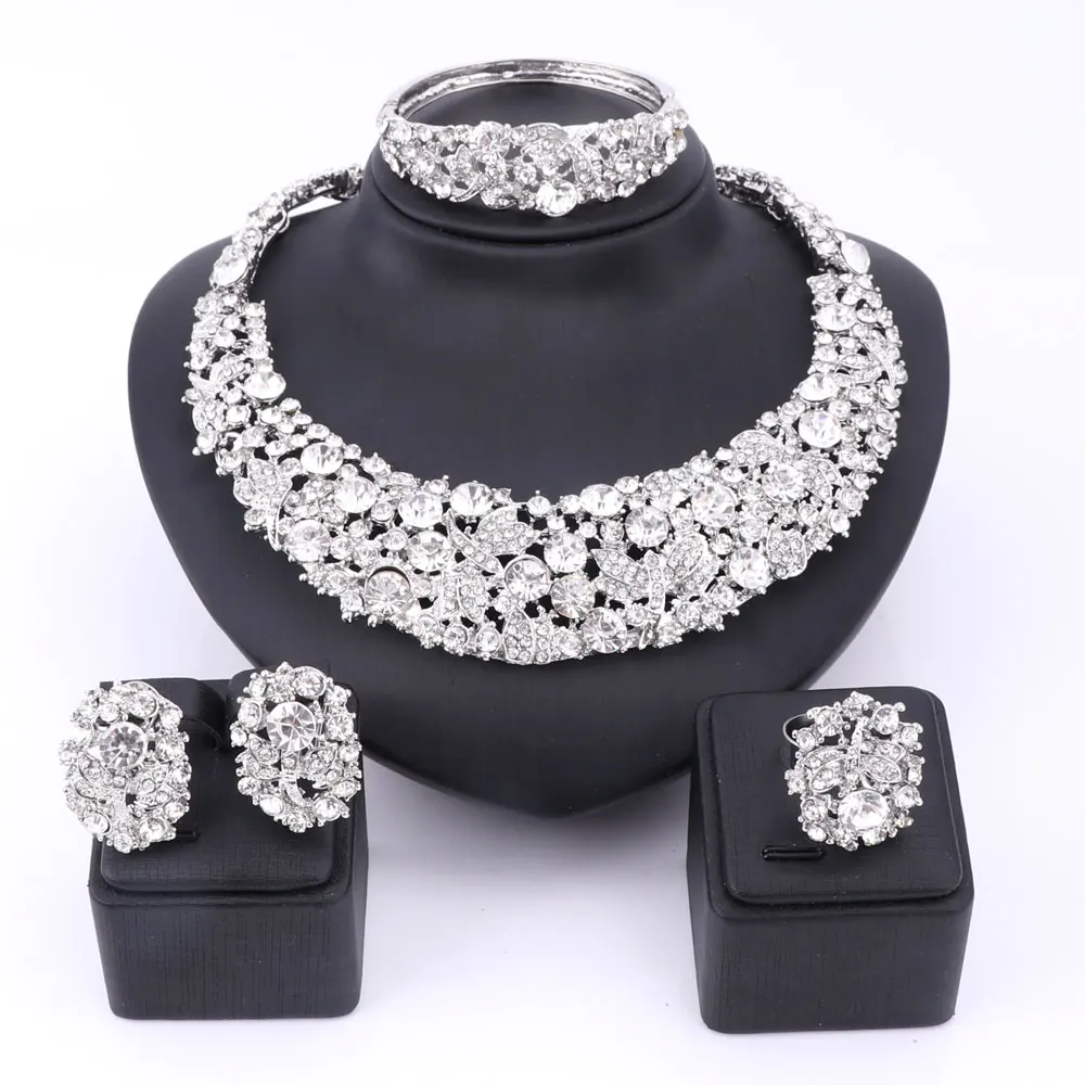 Bridal Gift Nigerian Wedding African Beads Jewelry Set Fashion Dubai Clear Crystal Jewelry Set Costume Design Party Dinner Dress
Bridal Gift Nigerian Wedding African Beads Jewelry Set Fashion Dubai Clear Crystal Jewelry Set Costume Design Party Dinner Dress