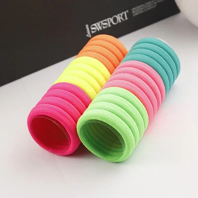 24Pcs/lot Boutique Elastic Hair Bands Candy Girls Colored Headband Rope Rubber for women Accessories 512 | Аксессуары для одежды