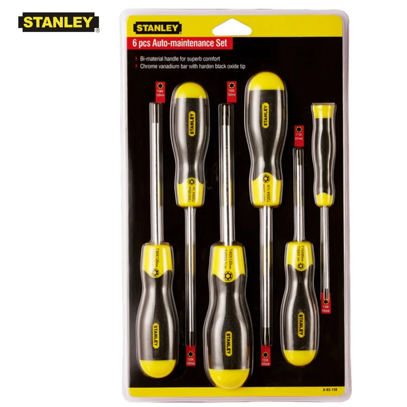 Комплект прецизионных звездообразных отверток Stanley 6 шт. 5 Набор torx T5 T6 T8 T10 T15 T20 T25