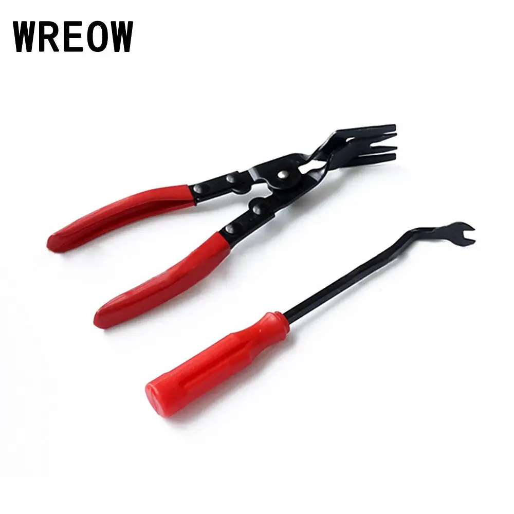 NEW 2pcs/Set Car Interior Door Panel & Trim Clip Removal Plier Upholstery Remover Pry Bar Tool Car Door Trim Clip Remover
NEW 2pcs/Set Car Interior Door Panel & Trim Clip Removal Plier Upholstery Remover Pry Bar Tool Car Door Trim Clip Remover