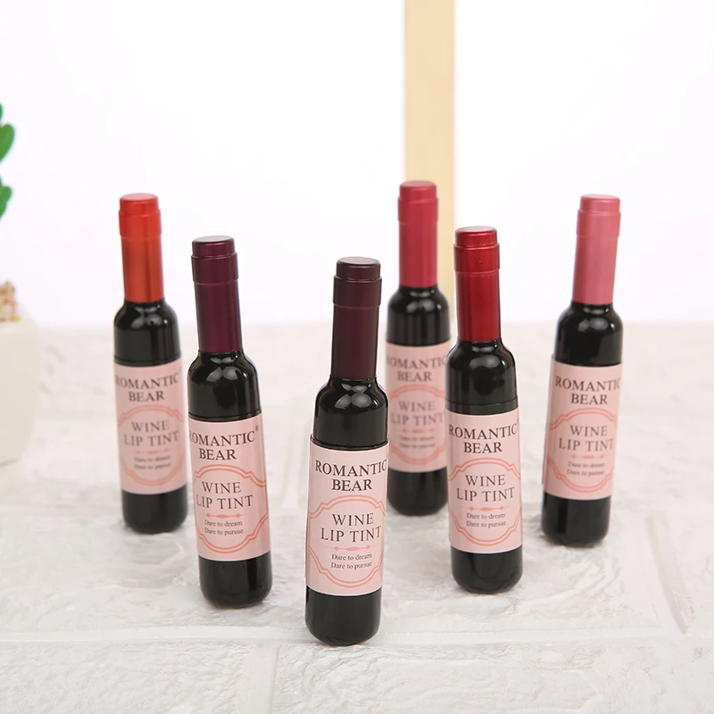 Waterproof Lipgloss Cosmetics Romantic Bear Wine Bottle Lip Tint Liquid Lipsticks 1152pcs=48boxes DHL free
Waterproof Lipgloss Cosmetics Romantic Bear Wine Bottle Lip Tint Liquid Lipsticks 1152pcs=48boxes DHL free