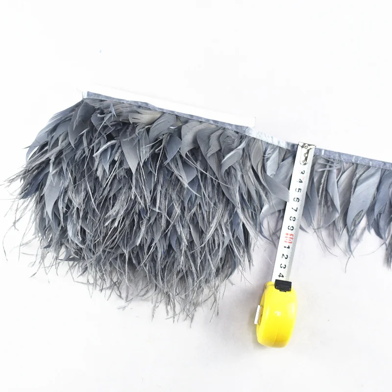 10Meters Gray Ostrich Feathers Trims Goose Feathers For Crafts 8-12CM Feathers Ribbon Skirt/fringe/Costume Plumes jewelry making
10Meters Gray Ostrich Feathers Trims Goose Feathers For Crafts 8-12CM Feathers Ribbon Skirt/fringe/Costume Plumes jewelry making