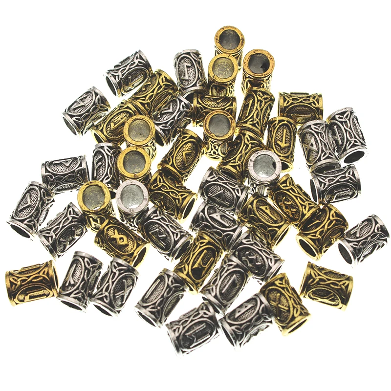 24pcs/Set Metal Viking Hair Runes Beads for Jewelry Making Charms Findings for Bracelets Pendant Necklace DIY for beard or hair 
24pcs/Set Metal Viking Hair Runes Beads for Jewelry Making Charms Findings for Bracelets Pendant Necklace DIY for beard or hair