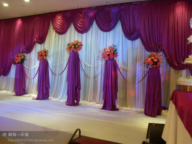 2015 NEW Designed Wedding Backdrops with luxurious grape Swag for Wedding Decorations 3m*6m
2015 NEW Designed Wedding Backdrops with luxurious grape Swag for Wedding Decorations 3m*6m