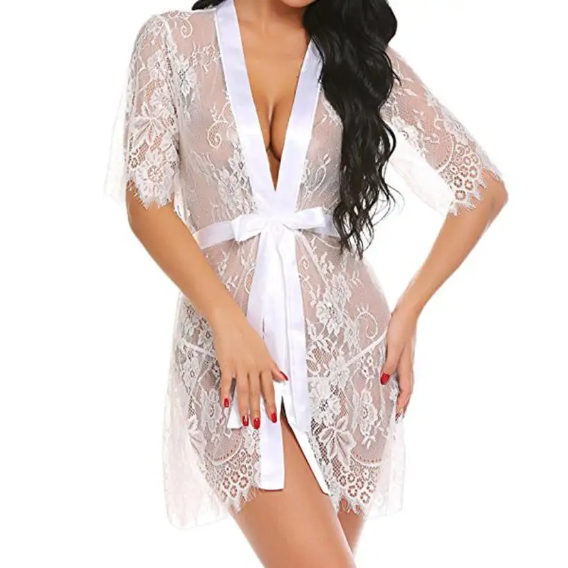 Sexy Pyjamas For Women Fashion Erotic Lingerie G-String Lace Babydolls Nightwear Dress Female Solid Ultra Thin Sleepwear Robe
Sexy Pyjamas For Women Fashion Erotic Lingerie G-String Lace Babydolls Nightwear Dress Female Solid Ultra Thin Sleepwear Robe